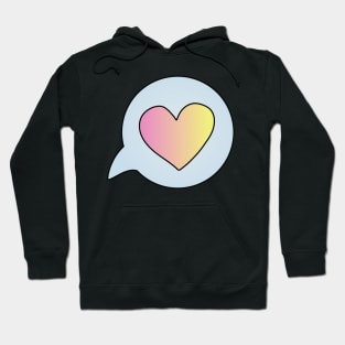 I Love You (pink and yellow) Hoodie